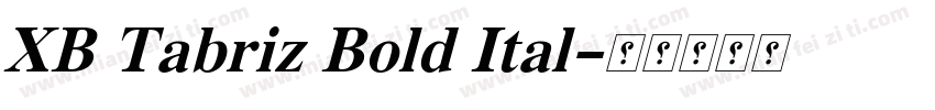 XB Tabriz Bold Ital字体转换